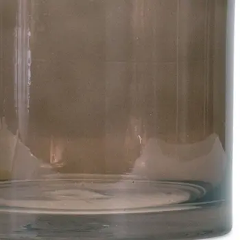 6" Brown Cylinder Glass Table Vase