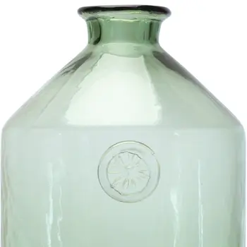 9" Sage Green Cylinder Glass Table Vase