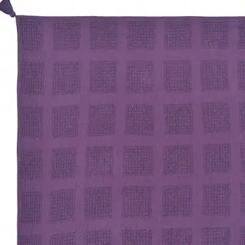 50" X 60" Purple Woven Cotton Throw Blanket with Tassels