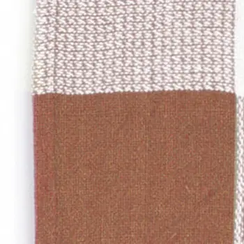 50" X 60" Brown and White Woven Cotton Checkered Throw Blanket with Fringe