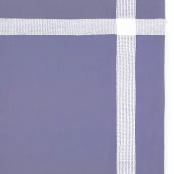 50" X 60" Purple Woven Cotton Checkered Throw Blanket with Fringe
