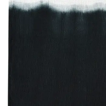 50" X 60" Black and White Woven Cotton Ombre Throw Blanket with Fringe