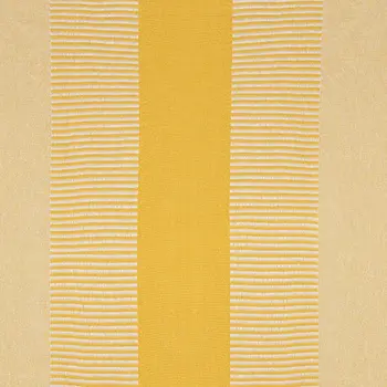 50" X 60" Yellow Woven Cotton Striped Throw Blanket with Tassels