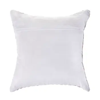18" Purple and White Throw Pillow