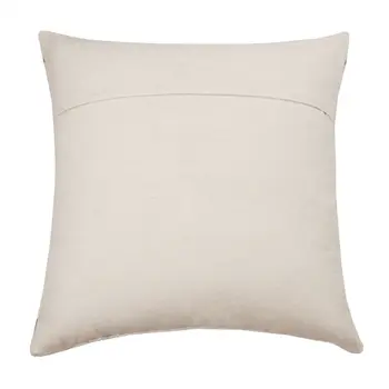 20" X 20" Gray White And Yellow 100% Cotton Geometric Zippered Pillow