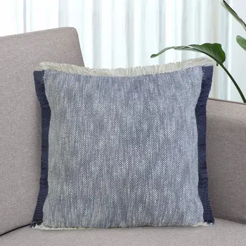 20" Blue and White Throw Pillow