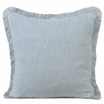 20" X 20" Micro Gray 100% Cotton Zippered Pillow