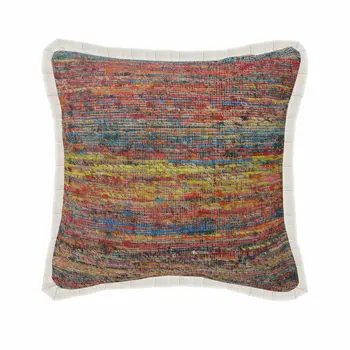 20" Blue and Red Throw Pillow