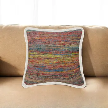 20" Blue and Red Throw Pillow