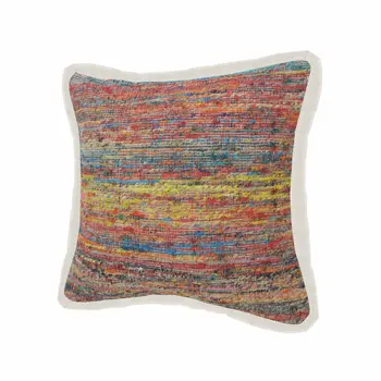 20" Blue and Red Throw Pillow