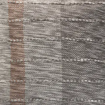 20" X 20" Gray And Light Red Polyester Striped Zippered Pillow