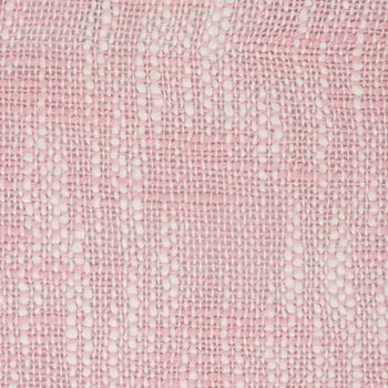 20" X 20" Pink Gray And White 100% Cotton Striped Zippered Pillow
