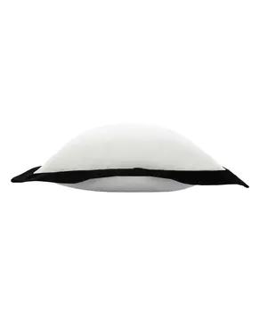 20" Black and White Throw Pillow