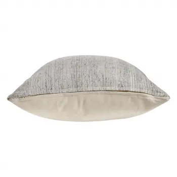 20" Gray Wool Throw Pillow