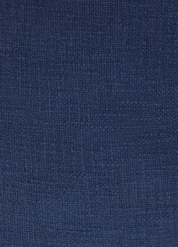 20" X 20" Navy Blue 100% Cotton Zippered Pillow
