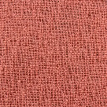 20" Coral Cotton Throw Pillow with Tassels