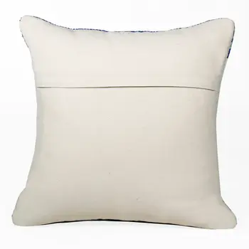 20" Blue and White Throw Pillow