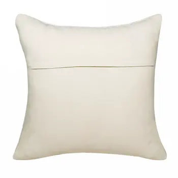 20" X 20" Deep Navy And White 100% Cotton Geometric Zippered Pillow