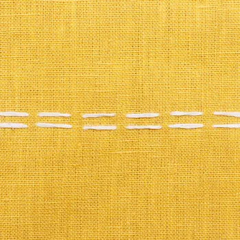 20" X 20" Mustard Linen Striped Zippered Pillow
