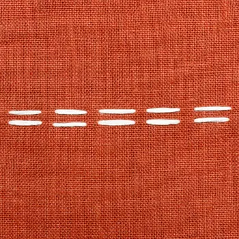 20" X 20" Rust Linen Striped Zippered Pillow