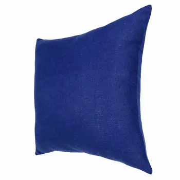 20" X 20" Navy Linen Zippered Pillow
