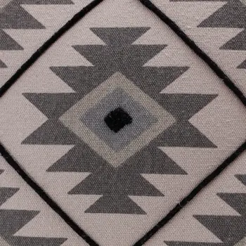 20" Gray and Black Throw Pillow