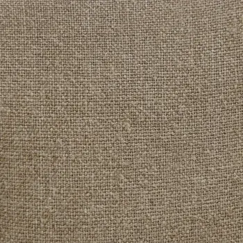 20" X 20" Tan And Ivory Linen Zippered Pillow