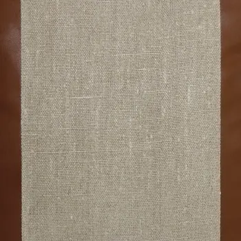 20" X 20" Beige And Brown Linen Striped Zippered Pillow