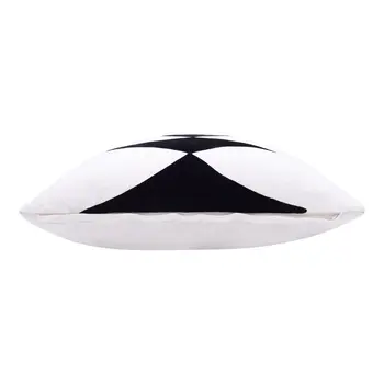 20" Black and White Throw Pillow