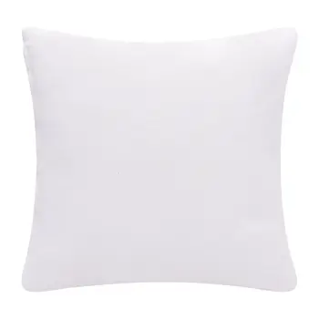 20" X 20" Blue And White 100% Cotton Diamond Zippered Pillow