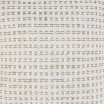 20" X 20" Ivory And Tan 100% Cotton Geometric Zippered Pillow