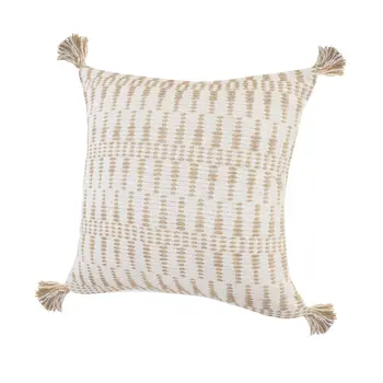 20" Ivory Throw Pillow