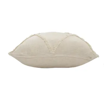 20" Ivory Cotton Throw Pillow