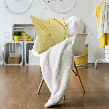 20" Yellow Throw Pillow