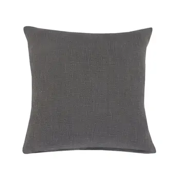 20" Gray Cotton Throw Pillow