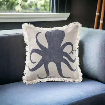 18" Cream Throw Pillow