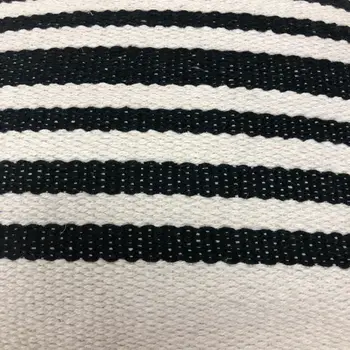 22" Black and White Throw Pillow