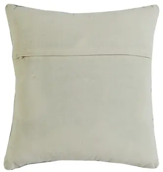 20" X 20" Gray Black Yellow And Ivory 100% Cotton Geometric Zippered Pillow