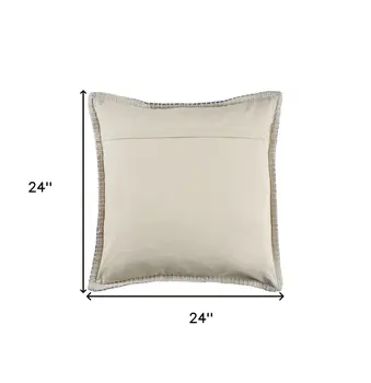 24" Blue Throw Pillow