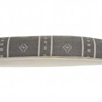14" X 36" Gray Throw Pillow