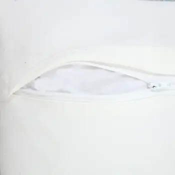 14" X 36" Light Blue Cotton Lumbar Throw Pillow With Fringe