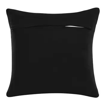 20" Black And White Fabric Forest Animals Throw Pillow