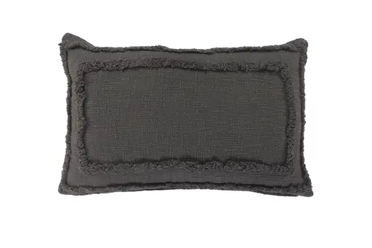 16" X 24" Gray Throw Pillow