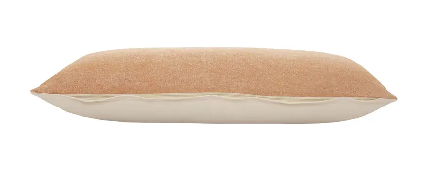 14" X 36" Orange 100% Cotton Zippered Pillow