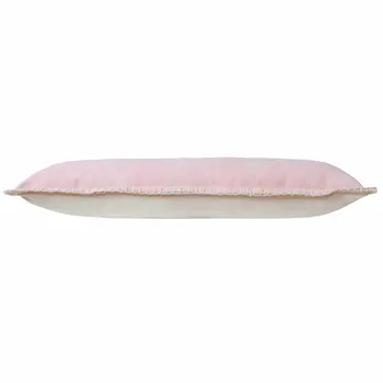 14" X 36" Light Pink Cotton Throw Pillow