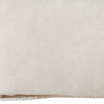 14" X 36" Beige Cotton Throw Pillow