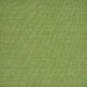 15" Set of Four Natural And Olive Green Embroidered Edge Cotton Square Placemats