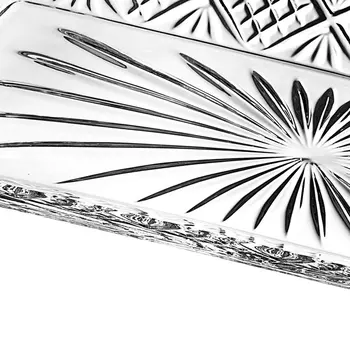 12" Cut Crystal Serving Tray