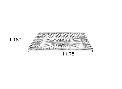 12" Cut Crystal Serving Tray