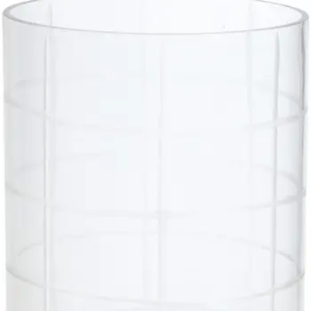 12" Silver And Clear Geometric Iron And Glass Tabletop Hurricane Candle Holder